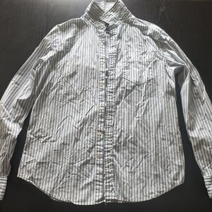 American Eagle Button Down Shirt Striped Blue and White Mens Medium